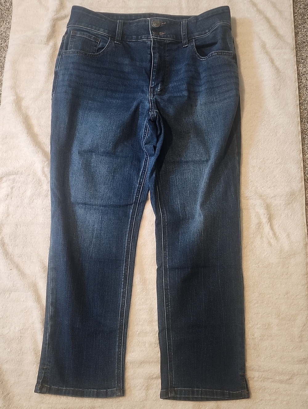 Classic Dark Wash Straight Jeans